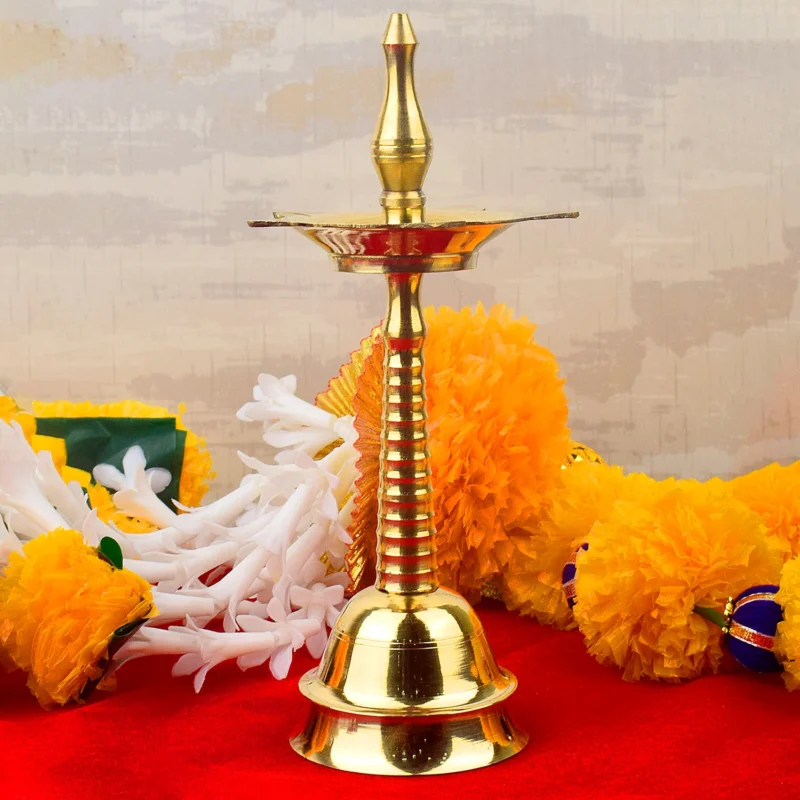 11 Inch Elegant Brass Kerala Inauguration Diya
