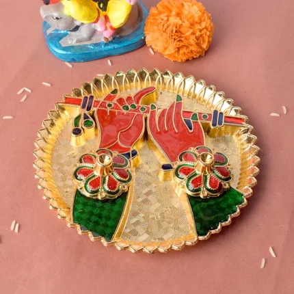 Lord Krishna's Hand-Inspired Kumkum Holder
