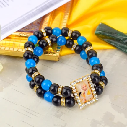 Heartfelt Black and Indigo Guru Ji Bracelets