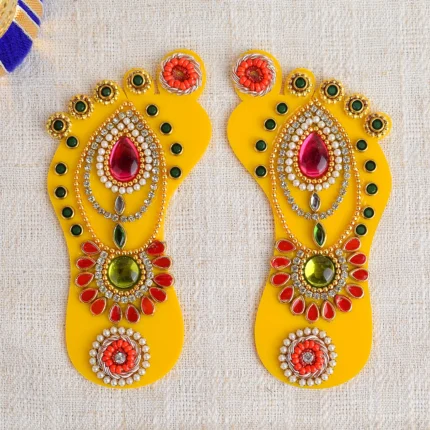 Prosperity Imprints: Laxmi Charan Sticker