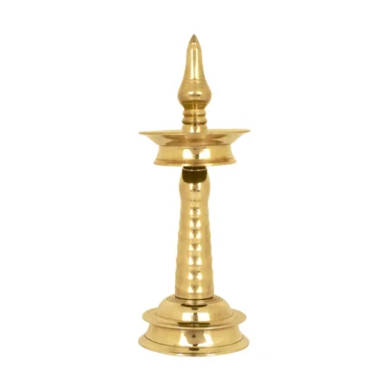 11 Inch Small Brass Kerala Diya. AKP NilaVilakku Deepam
