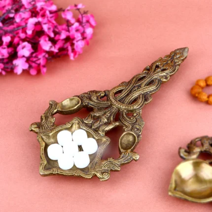 Designer Brass Pooja Aarti Spoon Medium