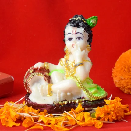 Marble Laddu Gopal Statue
